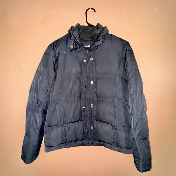 GAP Women's 3-1 Utility Down Puffer Full Zip Winter Coat Jacket Black - Medium - Picture 3 of 8